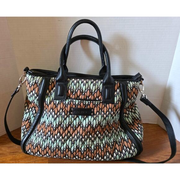 Vera Bradley Handbags - Vera Bradley Large Trapeze Tote Shoulder Bag Sierra Stream